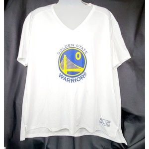 Golden State Warriors Fanatics Curry #30 Women Locker Room V-Neck T-Shirt  READ!